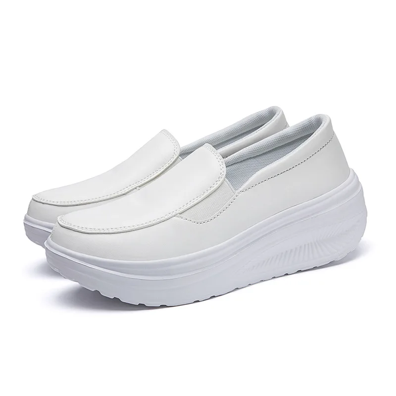 Chaussures de travail en cuir pour femmes, semelle souple et confortable. - image de produit 7