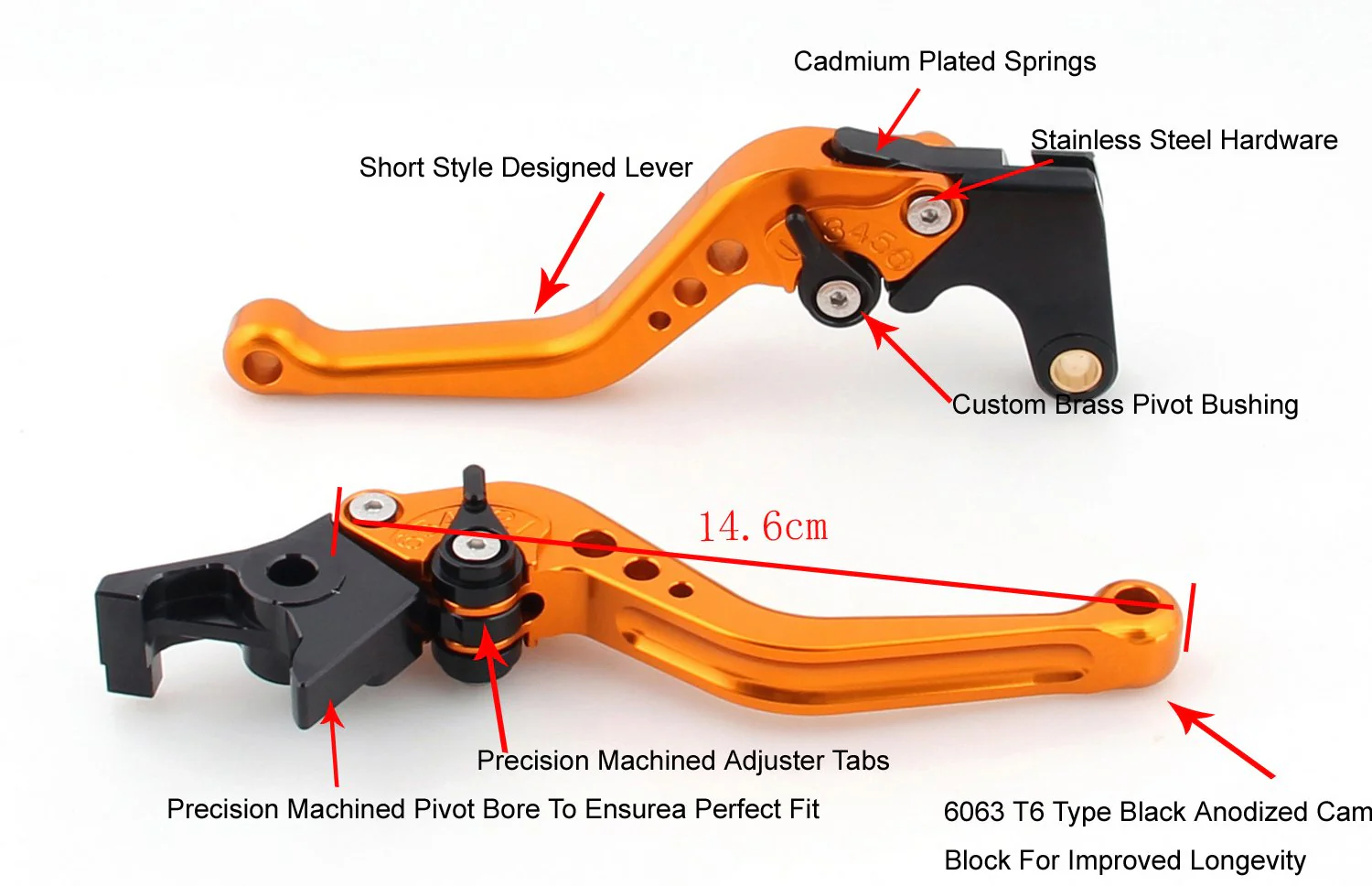 Leviers d'embrayage de frein courts pour BMW F800S F800ST 06-13 F800GS F650GS F800R générique